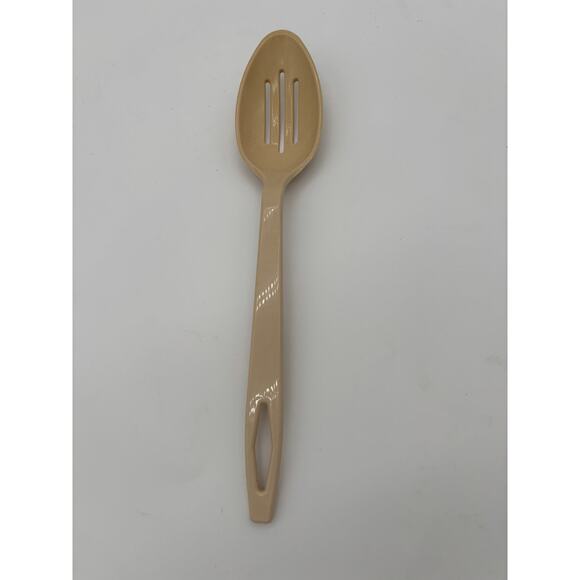 Tailor Made Vintage Beige Serving Spoon Slotted Spoon Set Retro Kitchen Utensils - Picture 5 of 5